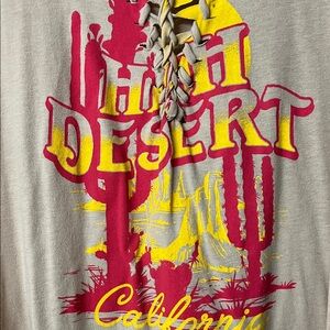 Torrid Desert California Graphic Lace-Up Tee in Pink & Yellow